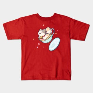 Teacup Cat Kids T-Shirt